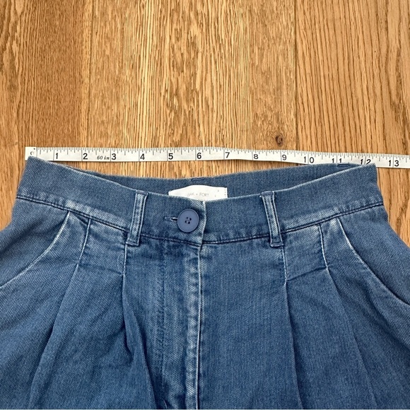 OAK + FORT BLUE HIGH WAISTED PANTS - 2 - Picture 11 of 17